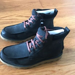 sorel madson moc toe grill black